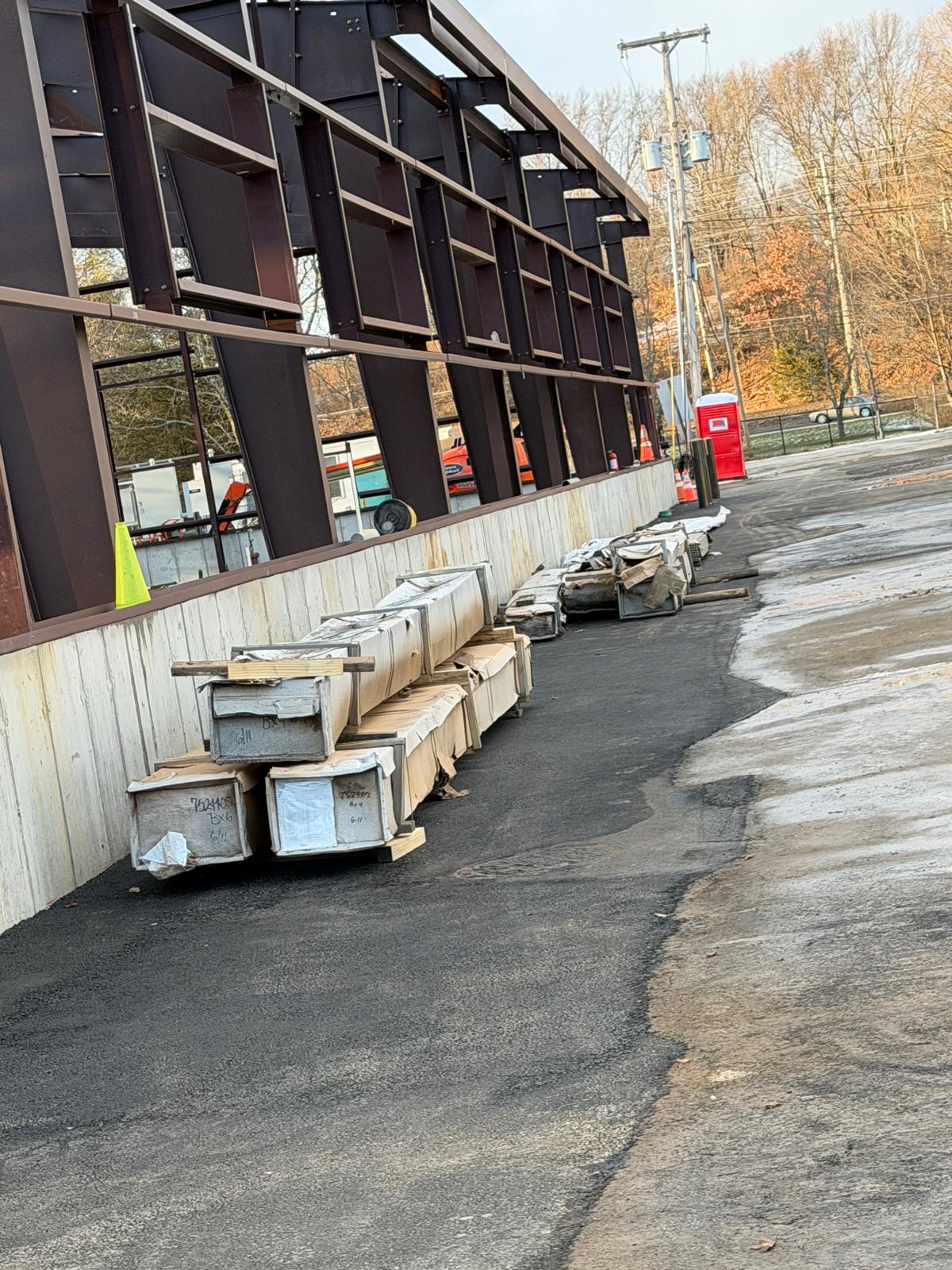 Steel framing and floor preparation
